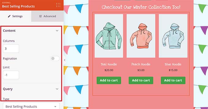 Configure WooCommerce block settings Configure WooCommerce block settings