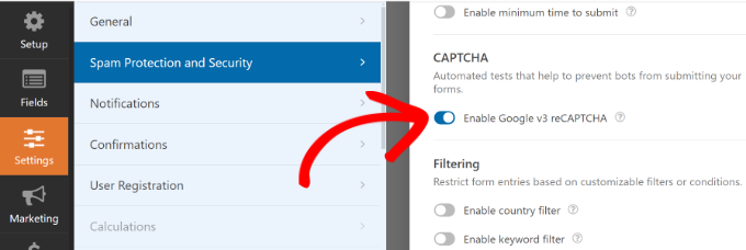 Enable Google reCAPTCHA on WordPress Custom Registration Form Enable v3 reCAPTCHA