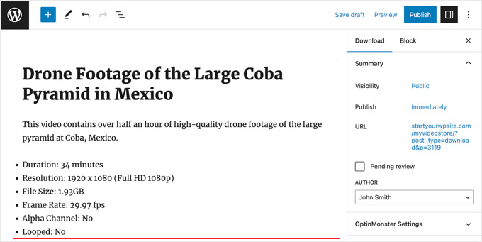 Adding a Title and Description for a Downloadable Product Adding a Title and Description for a Downloadable Product
