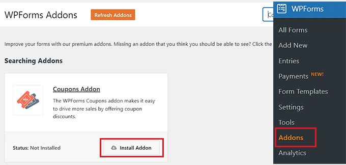 install coupons addon Install the Coupons addon