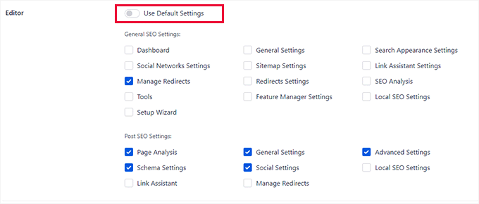 How to customize the default SEO user role settings How to customize the default SEO user role settings