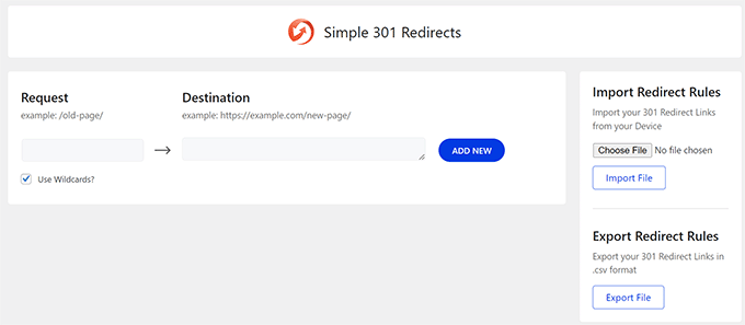 Adding a redirect using Simple 301 Redirects Adding a redirect using Simple 301 Redirects