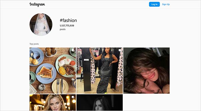 Fashion content on Instagram Fashion content on Instagram