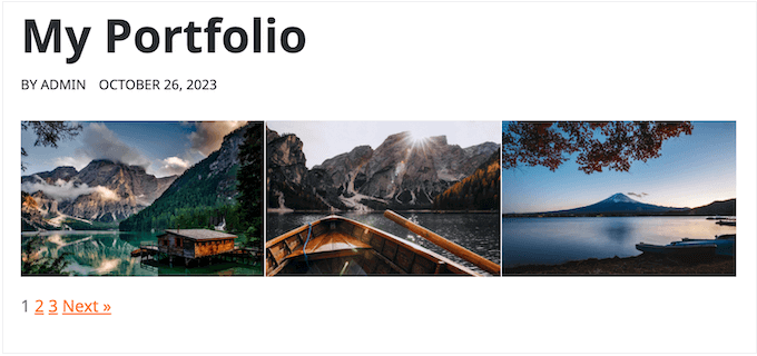 Creating a paginated gallery in WordPress Creating a paginated gallery in WordPress