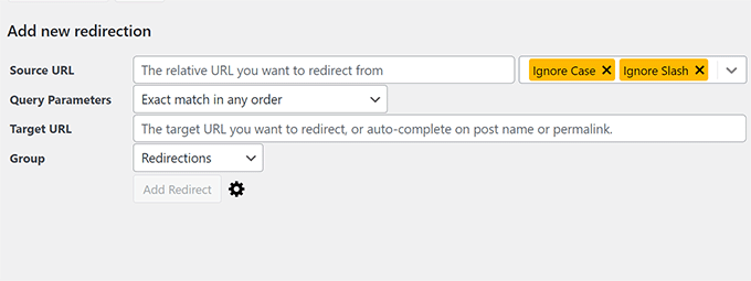 Redirection adding redirect Redirection adding redirect