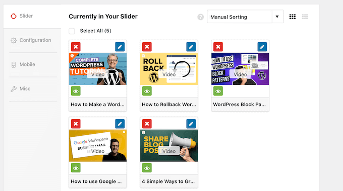 Configuring a video slider for your WordPress website Configuring a video slider for your WordPress website