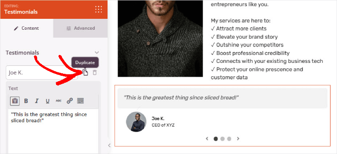 How to Set Up GrabPay Payments in WordPress (2 Easy Ways) Duplicate testimonials in SeedProd