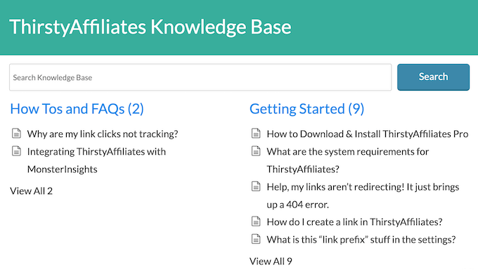 The ThirstyAffiliates knowledge base The ThirstyAffiliates knowledge base