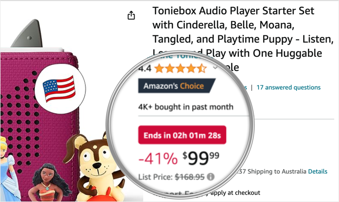 Countdown Timer on Amazon Countdown Timer on Amazon