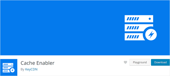The Cache Enabler plugin banner The Cache Enabler plugin banner