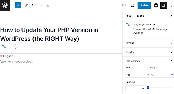 Customizing the language switcher for your WordPress website, blog, or online store Customizing the language switcher for your WordPress website, blog, or online store