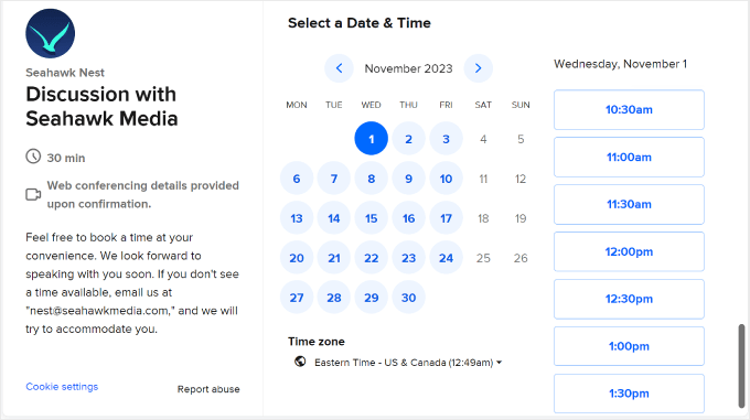Booking a Seahawk Media consultation Booking a Seahawk Media consultation