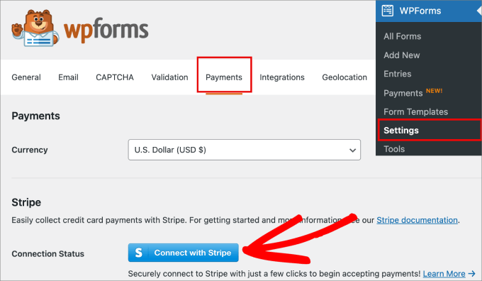 wpforms connect with stripe wpforms connect with stripe
