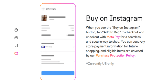 12 Best WordPress eコマースプラグイン比較 - 2024 Buy Now on Instagram button