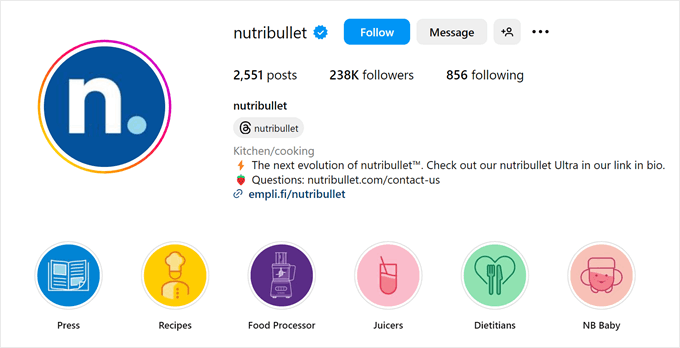 WordPressで天気予報を表示する方法(初心者ガイド) Nutribullet's Instagram profile
