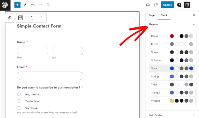 woocommerce-stripe-options-min The themes section in the WPForms block setting