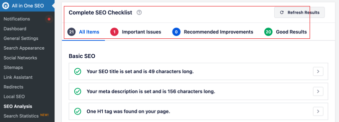 Customizing the profile pictures on a question and answer website Complete SEO Checklist in AIOSEO
