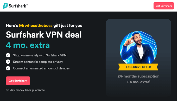 domain-transfer-lock-in-hover Surfshark's affiliate landing page