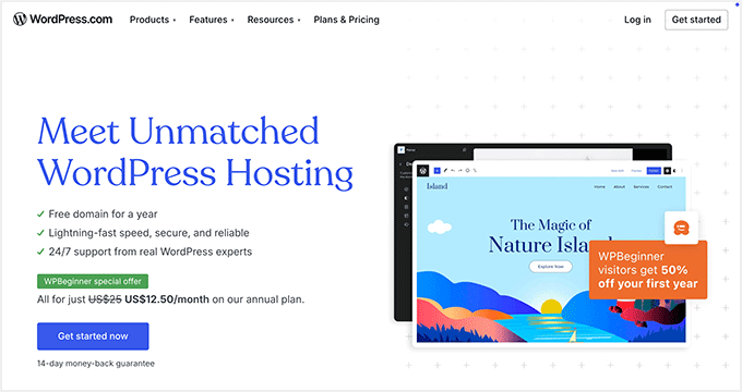 WordPress.com Hosting Special Offer for WPBeginner Readers