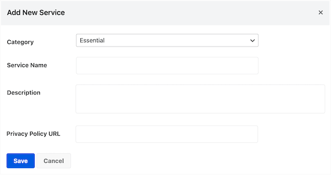 Adding services to your WordPress dashboard